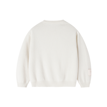 Essential Baby Cashmere Jumper | Snow White