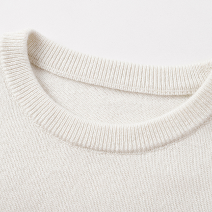 Essential Baby Cashmere Jumper | Snow White