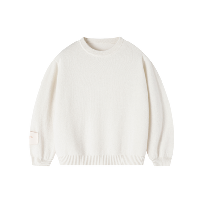 Essential Baby Cashmere Jumper | Snow White