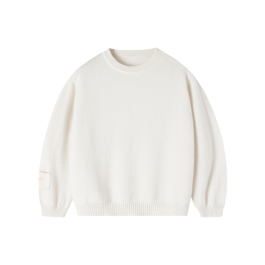 Essential Baby Cashmere Jumper | Snow White