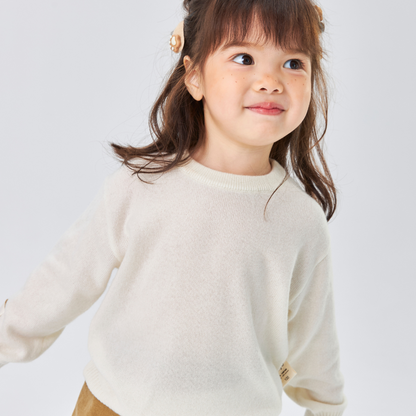 Essential Baby Cashmere Jumper | Snow White