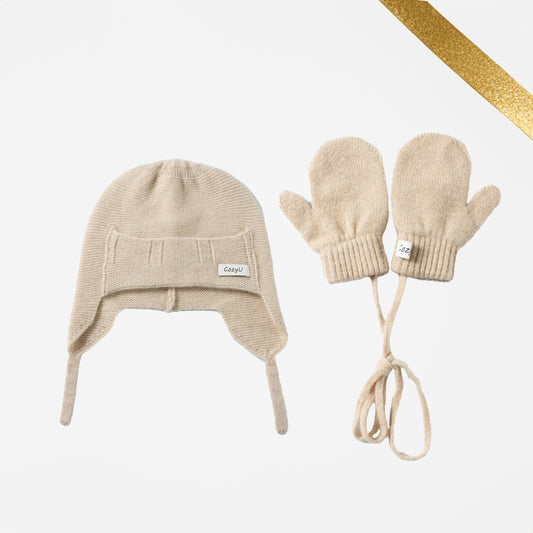 Gift Box | Almond Hat-Mittens Bundle