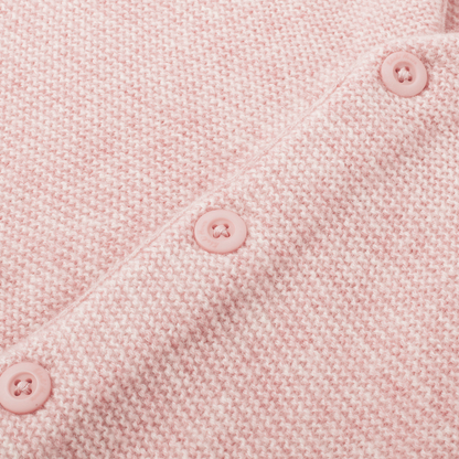 Merino V-Neck Knit Vest | Blossom Pink