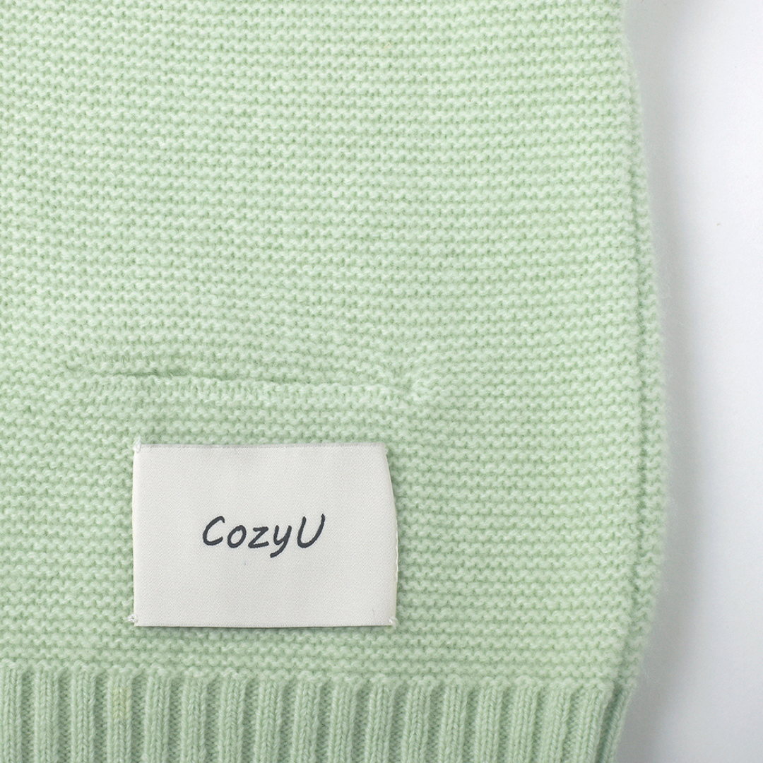 Merino V-Neck Knit Vest | Mint Leaf